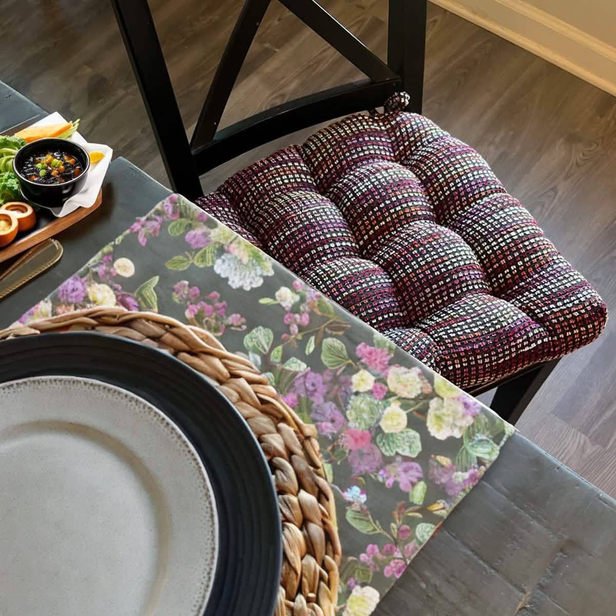 Multi Dining Chair Pads - Reversible, Latex Foam Fill