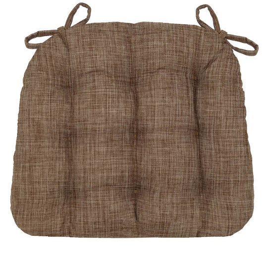 Brown Dining Chair Cushion - Latex Foam Filling - Reversible