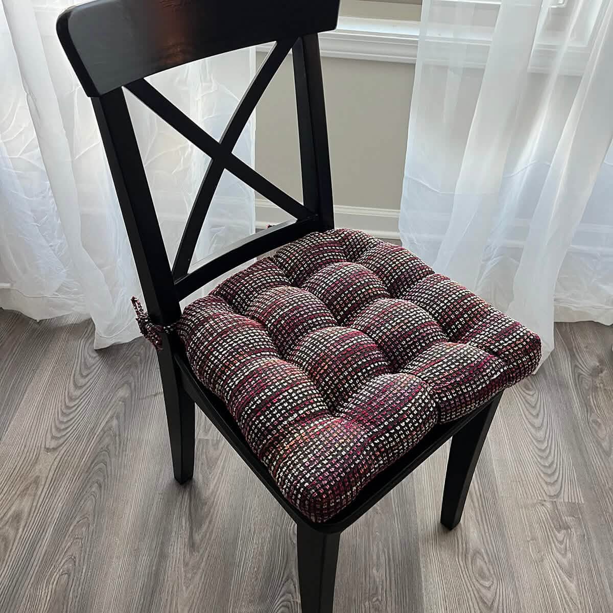 Multi Dining Chair Pads - Reversible, Latex Foam Fill
